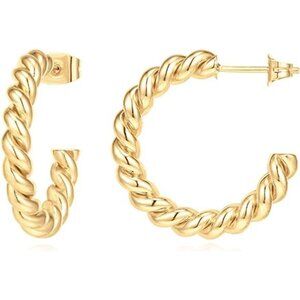 Teardrop Hoop Earrings Women Silver Gold Large Oval Hoop Earrings Jewelry